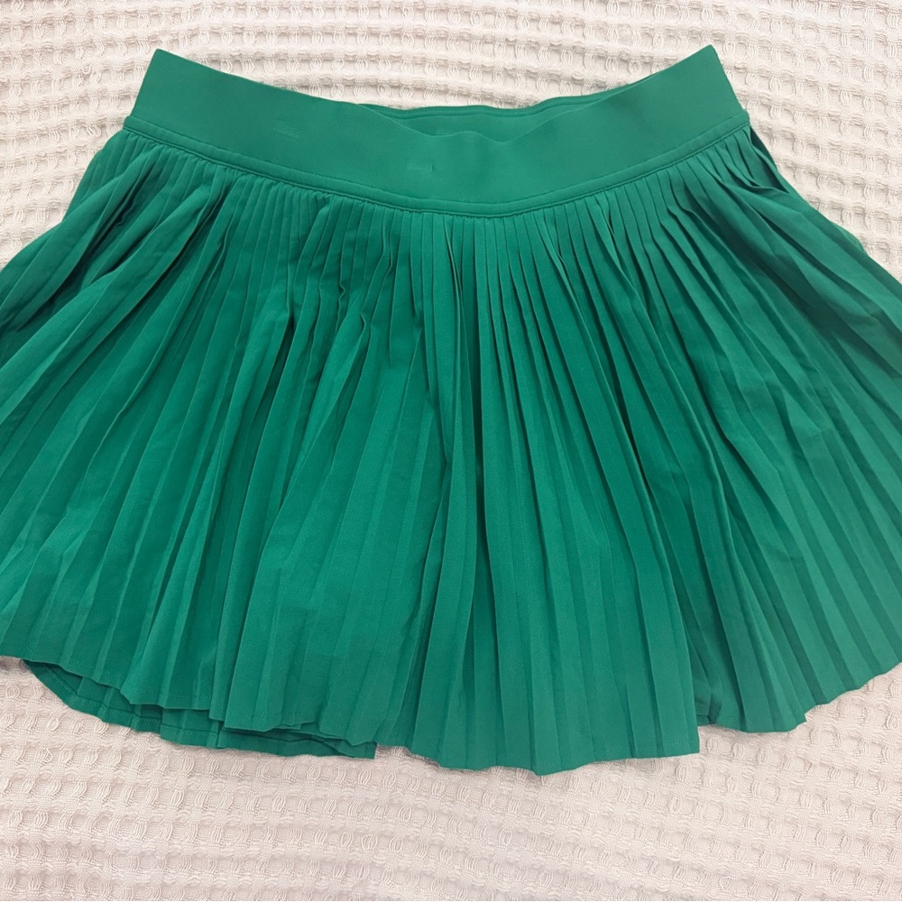Lululemon Varsity High Rise Pleated Tennis Skirt - Raceway Green